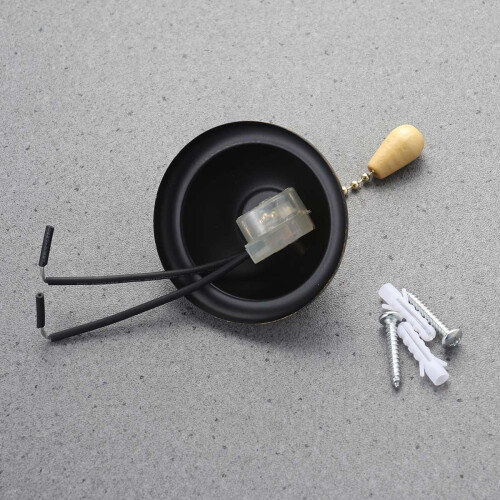 Pull Cord Light Fixture Vintage Design Iron 1Pack 2