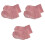 3Pièces Bébé Rose Coton Épais Confortables Pour - 3