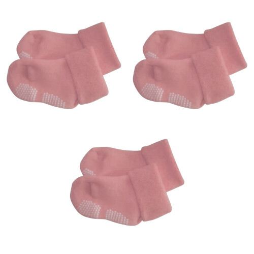 3Pièces Bébé Rose Coton Épais Confortables Pour - 2