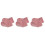 3Pièces Bébé Rose Coton Épais Confortables Pour - 4