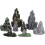 HEMOTON 8 Pcs Terrarium Decor Artificial Simulation Fake Mountain Bonsai 4