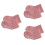 3Pièces Bébé Rose Coton Épais Confortables Pour - 6