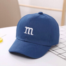 Children's The letter M Baseball Cap for Girls Boy Hats Sunscreen Baby Hat Hip Hop M Letter Embroidered Kids Caps 1-6-8-12-15 Years
