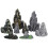 HEMOTON 8 Pcs Terrarium Decor Artificial Simulation Fake Mountain Bonsai 5
