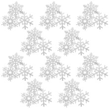 30 Pcs Applique Patches Snowflakes Clothes Stickers