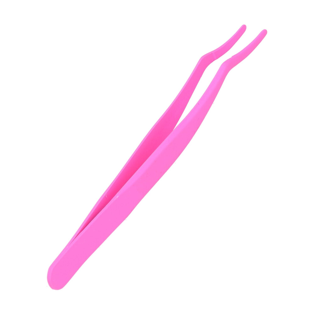 False Eyelash Applicator Curved Stainless Steel Tweezers