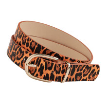 Fashion 2000s Belt With Animal Print And Candy Color Adjustable Strap For Dresses Jeans Perfect Party Essential Waistband
