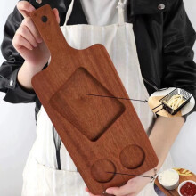 Natural Wood Snack Tray Fruit Platter Wooden Serving Tray Kitchen Decor Appetizer Holder Jewelry Display Multifunctional Wooden Tray