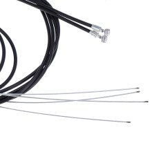 Bike Brake Cable Kit with Sturdy Aluminum and Plastic for and Road Bikes Black 4 Pieces