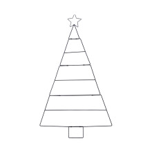 Foldable Wall-Mounted Christmas Tree Rack – Space-Saving Decor & Ornament Organizer, Compatible with Standard Trees