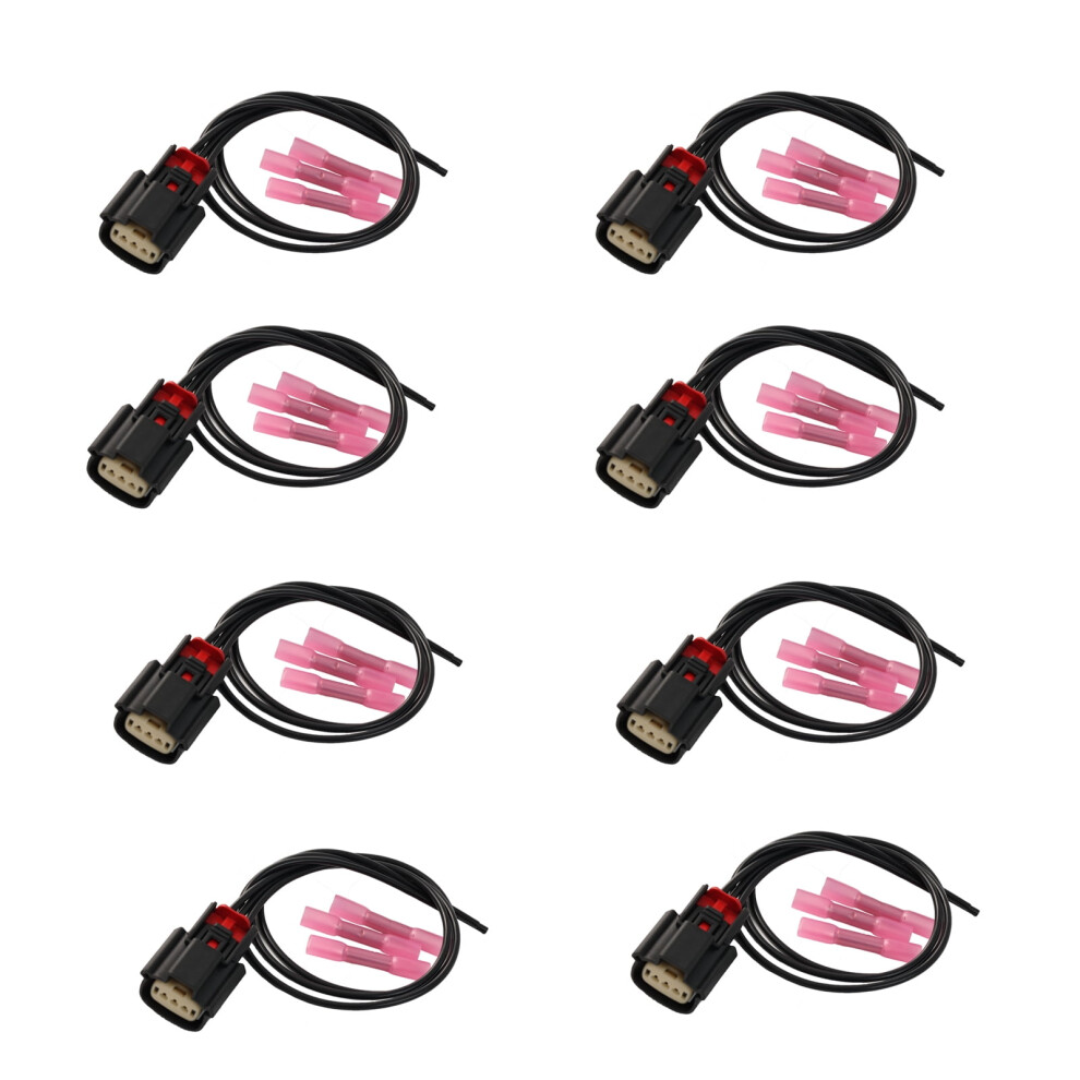8X Ignition Coil Connector Plug Cable Wire For Ford V6 V8 Flex F150 3.5 3.7 5.0L 9065194443485