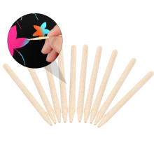 Gadgets for Scratch Painting Bamboo Pen Stylus Pen Dedicated Gift Wooden Bamboo 14.4X0.6X0.6CM 60 Pcs