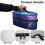 Handheld Garment Steamer Case Colorful Starry Sky Pattern Handle Easy to Clean, Bag Only 5