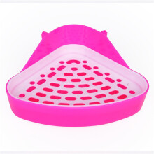 Clearance Triangle Potty Trainer Corner Bunny toilet Pig Litter Bedding Plastic Box Pet Pan for Rabbit Hamster Ferret Small Animal
