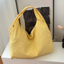 Bolso tote amarillo holgado – 44 x 16 x 36 cm, bolso de hombro grande e informal para viajes, gimnasio, desplazamientos diarios y actividades al