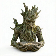 Tree-Man Bird Feeder Sculpture Resin Outdoor Garden Art 1