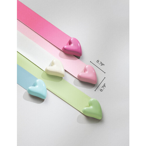 Gold Heart Fridge Magnets Compatible with Whiteboard 1