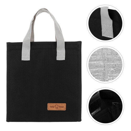 3Pièces Déjeuner Noir Résistant Portable Pour Bento Picnic 2