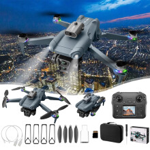 8K HD kamerový dron s LCD obrazovkou - FPV RC kvadrokoptéra s bezkartáčovými motormi a 360 otočením - profesionálny dron pre dospelých a