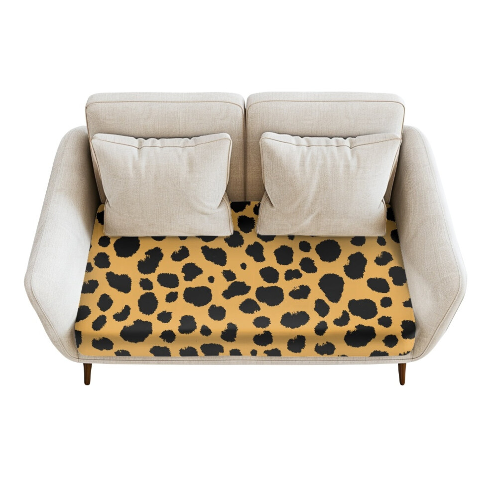 Leopard Print Outdoor Couch Cushion Covers, Wear-Resistant Sofa Seat Protectors for 2-Cushion Couch â Compatible with Standard Sizes-image-OPC-PSDBJ8Z-NEW