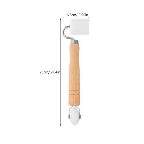 Multifunctionele Behangnaadroller Met Lichtgewicht Hout Handvat 1