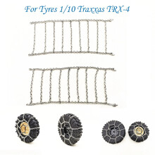 Snow Chains For 1/10 Scale Rc Vehicles, Metal Tire Tracks For Winter Off-Road Play