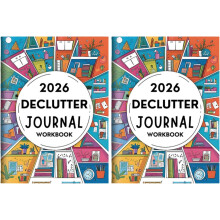 Declutter Journal Workbook 60-Page Guided Planner