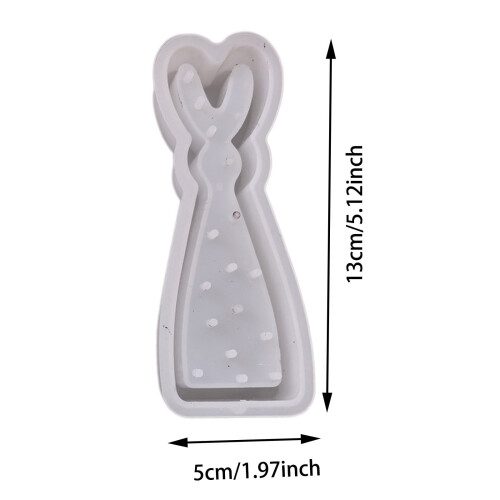 Easter standing rabbit silicone mold 3-piece 1