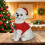Julehundfigurer med hatter: Corgi, Bichon, Labrador 5