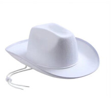 Nrmvnmi Western Cowboy & Cowgirl Hat Set Plain Felt Wide Brimmed Felt Cowgirl Party Hat Solid Color Hat With Drawstring For Men Women Clothes Party