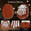 Mini Kalimba Thumb Piano Solid Wood 8 Key Portable with 4