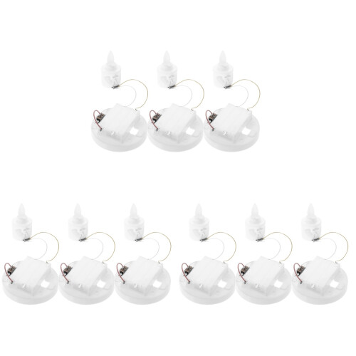 9Pièces Mèches LED Lampe Bougie Pour 1