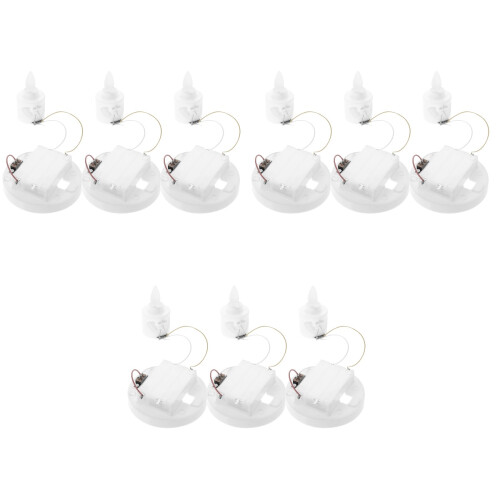 9Pièces Mèches LED Lampe Bougie Pour 2