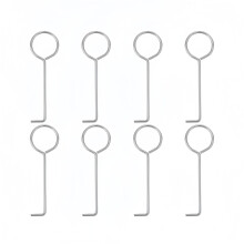 8 Pcs Durable Stainless Steel Floor Drain Hook with Easy Grip Handle for Home Use