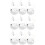 9Pièces Mèches LED Lampe Bougie Pour 8