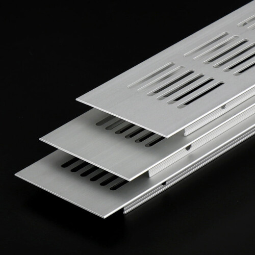 60Mm Aluminium Rectangular Cabinet Wardrobe Air Vent Grille Ventilation-Cover 2