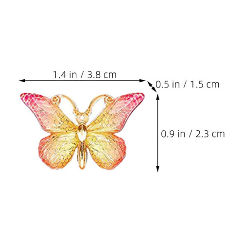 24 Pcs Office Desk Accessories Multi-function Thumb Tacks Shaped Butterfly 1