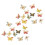 24 Pcs Office Desk Accessories Multi-function Thumb Tacks Shaped Butterfly 4