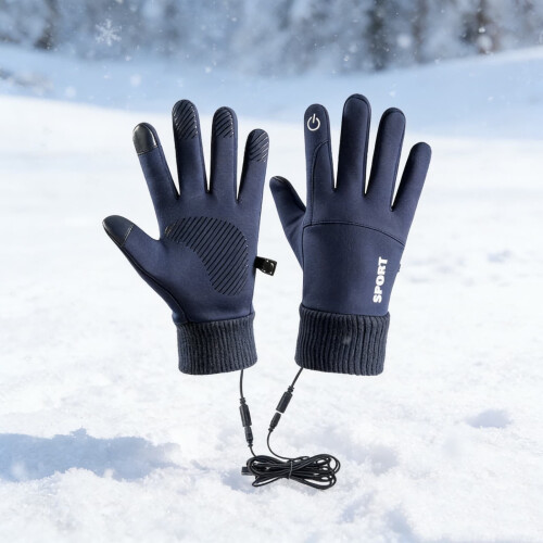 Gants chauffants à température réglable pour usage intérieur