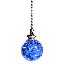 Crystal Glass Ice-Cracked Pull Chain for Ceiling Fan Light, 21.06", Compatible with XXX