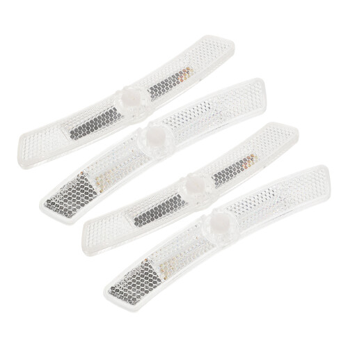 16St Plastic Reflectoren Wit Voor Spaken En Veiligheid 2