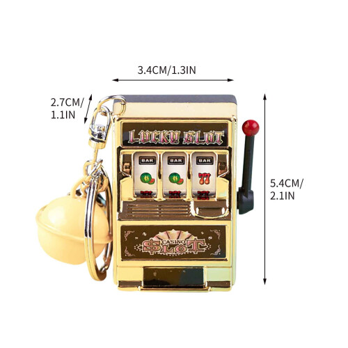 Mini Fruit Machine Keychain Pendant 1pc 1