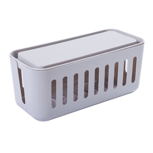 WHAMVOX Wire Storage Box Grey 2 Pack 13.5 cm 2