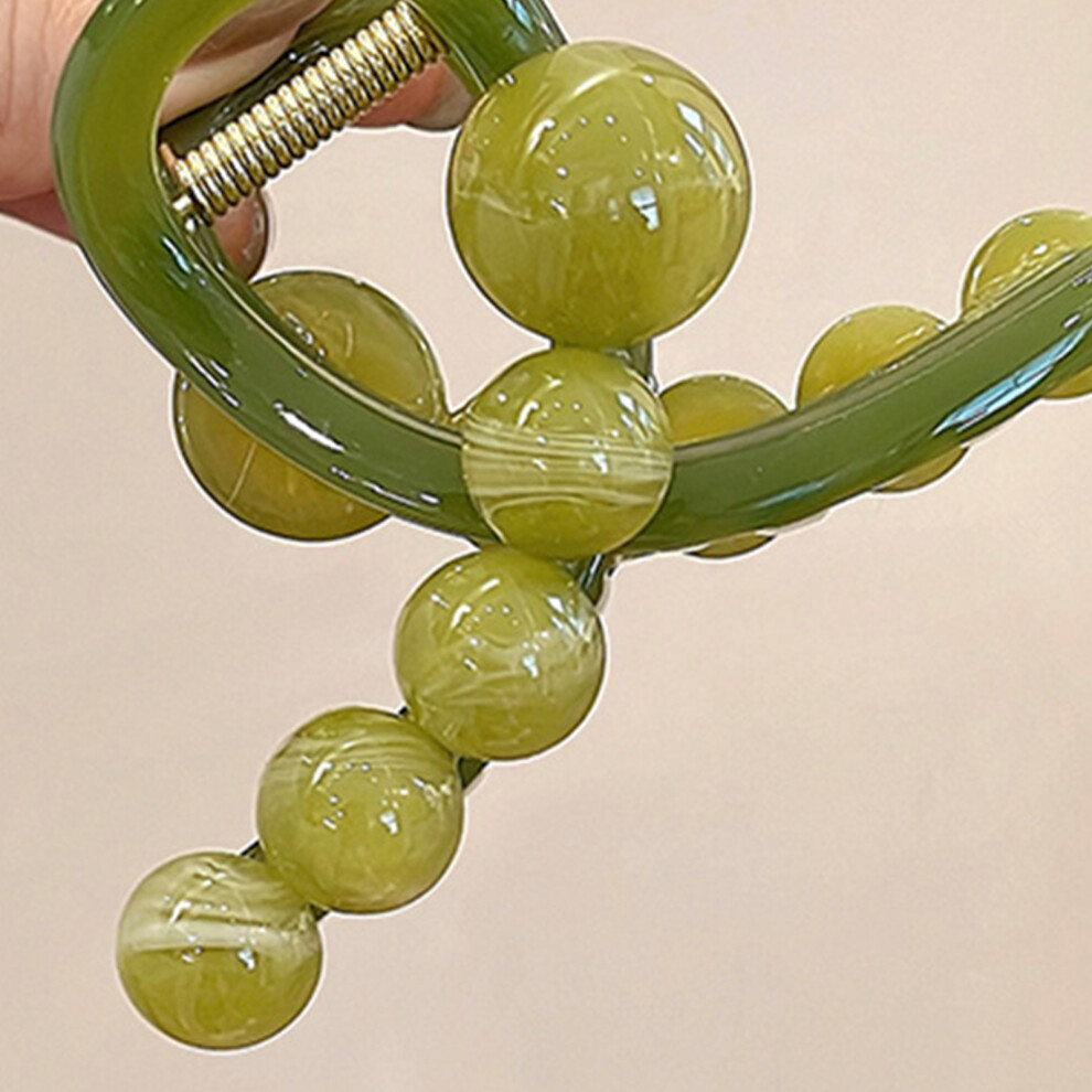 Zhouq-Outdoors (1) Beaded Hair Claws - Strong Hold For All Hair Types