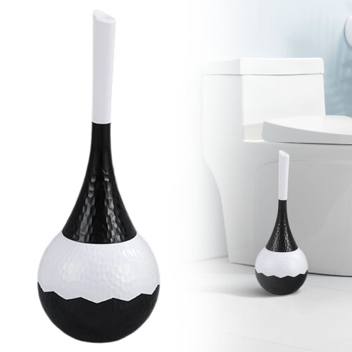 Hammered Toilet Brush Set with Anti-Splash Shield, 1