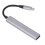7-in-1 USB 3.0 Hub USB-C Dock Silver 11cm 14