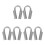 6St Roestvrijstalen Wire Rope Collars Driehoekig Design 4