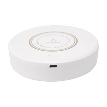 Rechargeable Magnetic Coffee Stirrer, Automatic Mixing Base, Multi-Use, Stir Drinks Effortlessly for Home Office Coffee Tea ( White )
