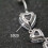 Sterling Silver Dangle Heart Belly Button Ring 6.5mm 7