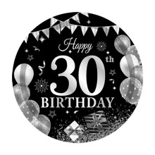 Juego de vajilla desechable de papel para fiesta de 30 cumpleaños